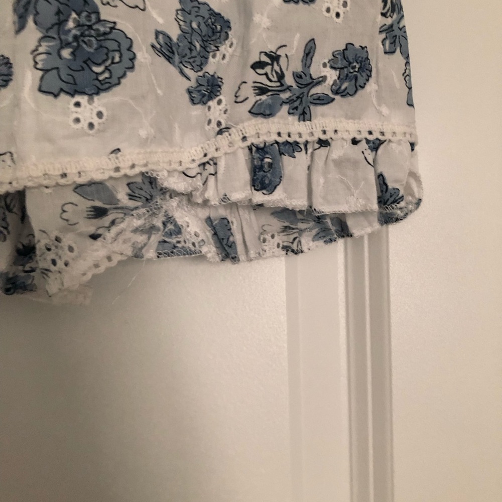 The Prairie Blue Floral Eyelet Cotton Camisole & Shorts Set - Picture 5 of 6